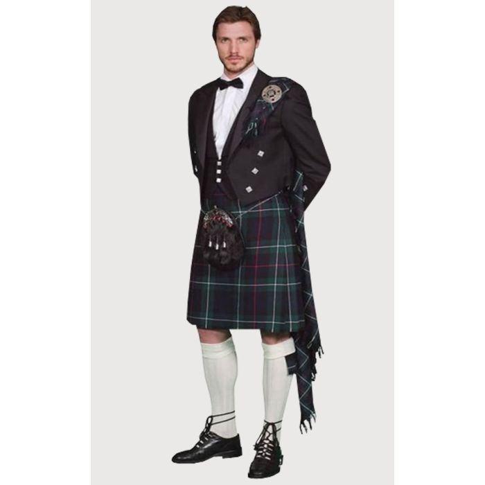 Prince Charlie Men's Full Kilt Outfit, Made to Measure
